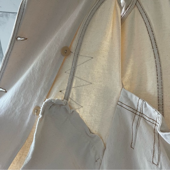 🏷️ VINTAGE Fore Warned Denim Skort/Jumper/Romper - Picture 5 of 15